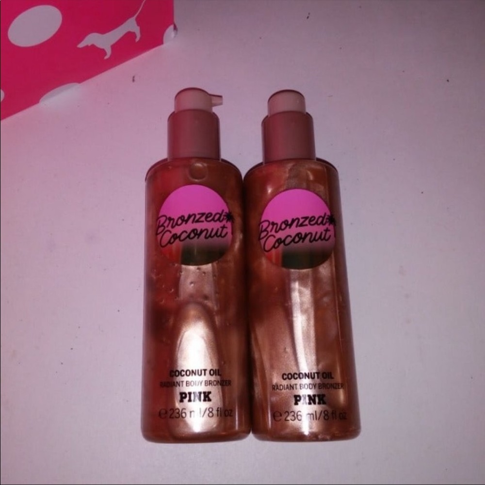 VS PINK Bronzed Coconut Radiant Body Bronzer Set